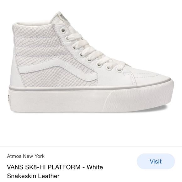 snakeskin platform vans
